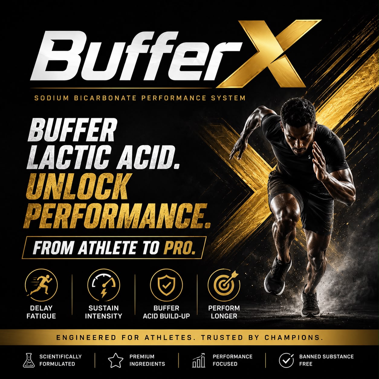 BufferX athlete exploding off the line